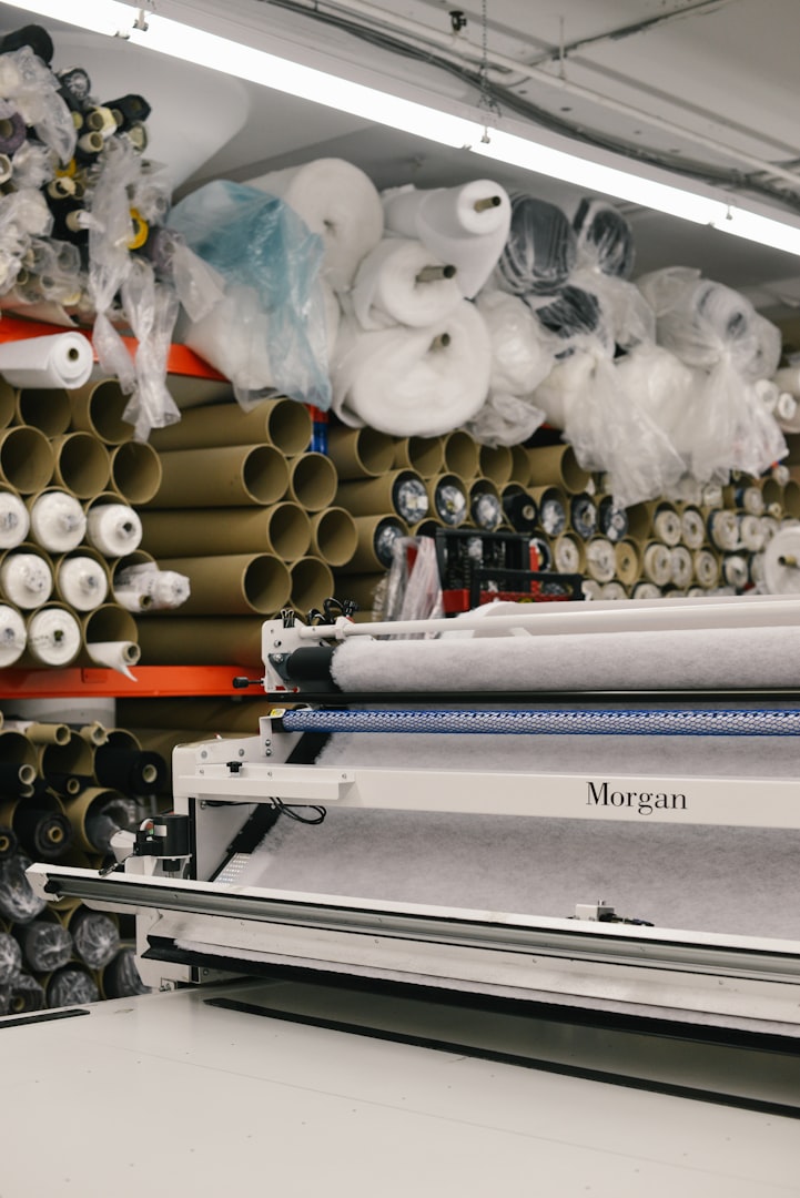 Lemar knitting machine producing recycled fabric within 70 km of the garment maker.